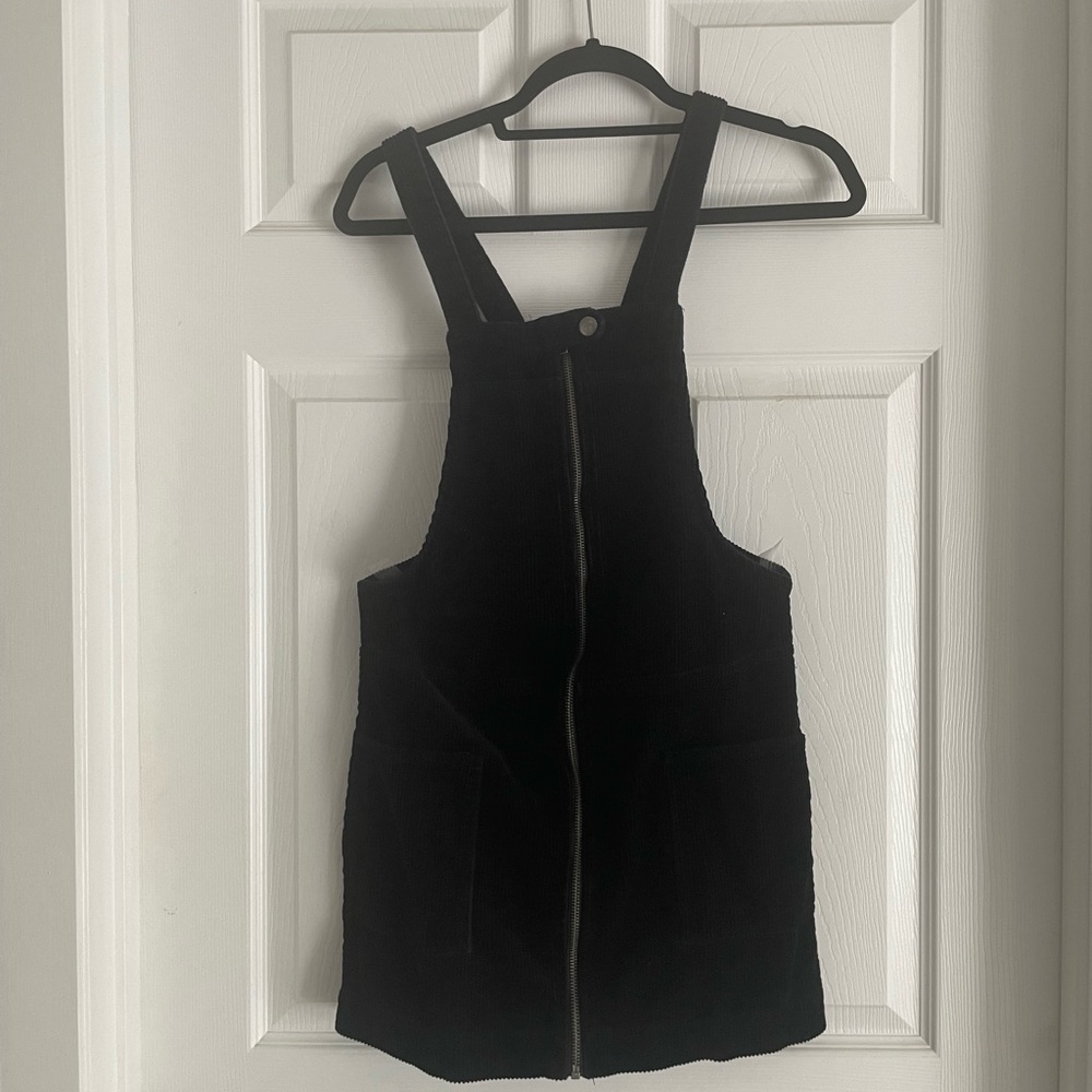 ✨Black Corduroy Pinafore Dress